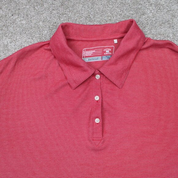 Cutter & Buck Polo Shirt Womens 3XL XXXL Red CBDryTec Pima Cotton/Micro Poly S/S - Picture 5 of 13